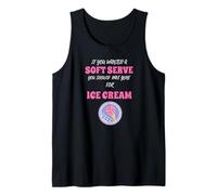 Si Quieres un Servicio Suave, ve a Conseguir Helado Divertido Voleibol Camiseta sin Mangas