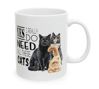 Sí, Realmente Necesito A Todos Estos Gatos Amante De Los Gatos Taza Cerámica Taza De Café Con Asa Tazas 330Ml Para Leche Hogar Bebidas