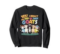 Sí, realmente necesito todas estas cabras Granja Animal Love Farmer Sudadera