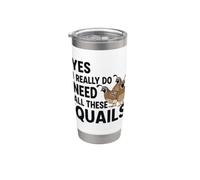 Sí, realmente necesito todas estas codornices Vaso térmico de acero inoxidable de doble pared