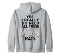Sí, Realmente Necesito Todas Estas Ratas Sudadera con Capucha