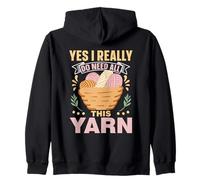 Sí Realmente Necesito Todo Este Hilo Pliegue Hobby Punto Sudadera con Capucha