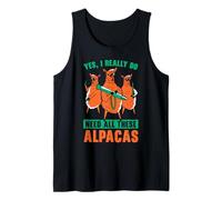 Sí, realmente necesito todos estos amantes de las llamas alpacas Camiseta sin Mangas