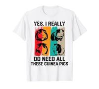 Sí, Realmente Necesito Todos Estos Conejillos de Indias Camiseta gráfica económica, Hombre, Blanco, M