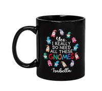 Sí, Realmente Necesito Todos Estos Gnomos Tazas Té Cerámica Tazón De Café Graciosa Tazas De Regalo Regalos Divertidos Para Amigos Oficina Novios 330Ml