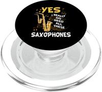 Sí, Realmente Necesito Todos Estos Instrumentos Musicales de saxofones PopSockets PopGrip para MagSafe