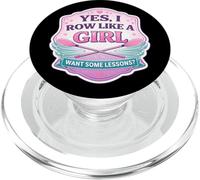 Sí, Remo como una Chica Quiero Algunas lecciones Equipo de Remo Divertido PopSockets PopGrip para MagSafe