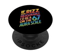 Si Rizz Fuera Medible - Divertido 6-7 Meme Seis Siete Rizzler PopSockets PopGrip Adhesivo