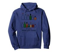 Si Sabes Que Sabes Botella Bar Humor Beber Vida Nocturna Sudadera con Capucha