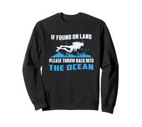 Si se encuentra en tierra, por favor tire de vuelta el buceo de buceo Sudadera