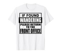 Si se Encuentra preguntándose, regrese al Personal de la Oficina Principal Camiseta gráfica económica