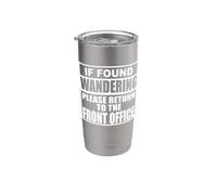 Si se encuentra preguntándose, regrese al personal de la oficina principal Vaso térmico de acero inoxidable de doble pared
