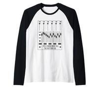 Sí, sé lo Que Hacen Todos los Botones Audio Engineer Mixer Boar Camiseta Manga Raglan