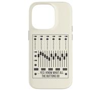 Sí, sé lo Que Hacen Todos los Botones Audio Engineer Mixer Boar Carcasa para iPhone 14 Pro