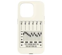 Sí, sé lo Que Hacen Todos los Botones Audio Engineer Mixer Boar Carcasa para iPhone 15 Pro