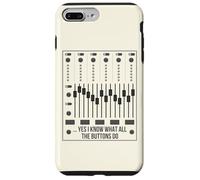 Sí, sé lo Que Hacen Todos los Botones Audio Engineer Mixer Boar Carcasa para iPhone 7 Plus/8 Plus