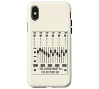 Sí, sé lo Que Hacen Todos los Botones Audio Engineer Mixer Boar Carcasa para iPhone X/XS