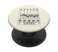 Sí, sé lo Que Hacen Todos los Botones Audio Engineer Mixer Boar PopSockets PopGrip Adhesivo