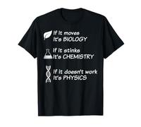 Si se mueve, es biología apesta química divertida Camiseta