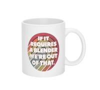 Si Se Necesita Una Licuadora, No La Necesitamos. Tazas De Desayuno Divertido Tazas De Cerámica Con Asa Taza De Café Para Leche Escuela Hogar 330Ml