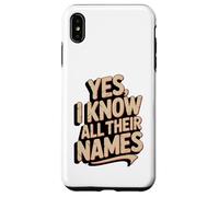 Sí, sé Todos Sus Nombres Funny Husky Kennel Carcasa para iPhone XS MAX