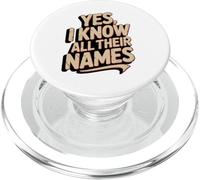 Sí, sé Todos Sus Nombres Funny Husky Kennel PopSockets PopGrip para MagSafe