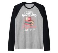Si se Trata de Libros y Pijamas, cuéntame en Book Lover Cozy Camiseta Manga Raglan