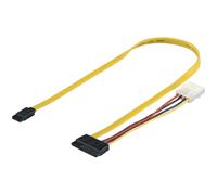 SI-Seleccion Cable Adaptador SATA a Molex 4 Pines Macho/Macho 50cm