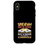 Sí Sexo Es Fresco Cornhole Jugador Divertido Carcasa para iPhone X/XS