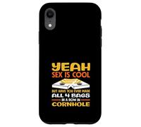 Sí Sexo Es Fresco Cornhole Jugador Divertido Carcasa para iPhone XR