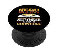 Sí Sexo Es Fresco Cornhole Jugador Divertido PopSockets PopGrip Adhesivo