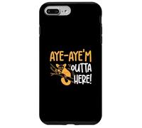 Sí, sí, me voy de aquí, Divertidos Amantes de los Primates susurradores de Aye-Aye Carcasa para iPhone 7 Plus/8 Plus
