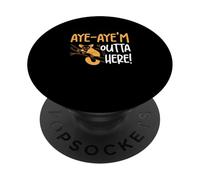 Sí, sí, me voy de aquí, Divertidos Amantes de los Primates susurradores de Aye-Aye PopSockets PopGrip Adhesivo