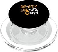 Sí, sí, me voy de aquí, Divertidos Amantes de los Primates susurradores de Aye-Aye PopSockets PopGrip para MagSafe