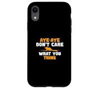 Sí, sí, no me Importa lo Que piensen: Divertidos fanáticos de Aye-Aye Primate Carcasa para iPhone XR