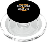 Sí, sí, no me Importa lo Que piensen: Divertidos fanáticos de Aye-Aye Primate PopSockets PopGrip para MagSafe
