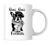 Sí, Sí, Soy Francés Taza Con Asa Tazas Porcelana Taza De Café Para Leche Café Té 330Ml