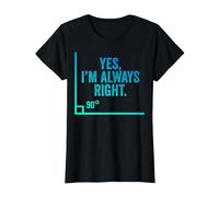 Sí, Siempre Tengo razón Auditor Divertido Auditoría Contable Auditoría Camiseta, Mujer, Negro, 3XL