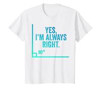 Sí, Siempre Tengo razón Auditor Divertido Auditoría Contable Auditoría Camiseta, Niños, Blanco, 2 años