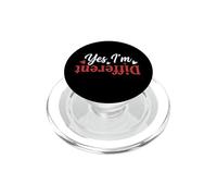 Sí, Soy Diferente, tipografía Retro Envejecida PopSockets PopGrip para MagSafe