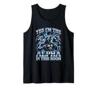 Sí, Soy el Alfa en Esta habitación - Funny Wolf Meme Chicos Hombres Camiseta sin Mangas