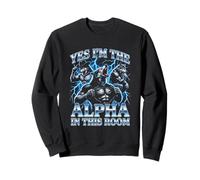 Sí, Soy el Alfa en Esta habitación - Funny Wolf Meme Chicos Hombres Sudadera
