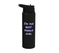 Sí, soy el mejor chico y sí, soy soltera, divertida chica soltera Stainless Steel Insulated Water Bottle