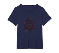 Sí, Soy Esa Persona del Perro - Amante de Las Mascotas con Huellas de Patas Camiseta, Mujer Tallas Grandes, Azul Marino, 2XL Grande