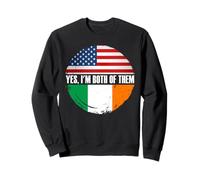 Sí, Soy los Dos, Bandera de Estados Unidos e Irlanda Sudadera