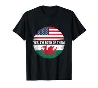 Sí, soy los dos Gales USA Camiseta