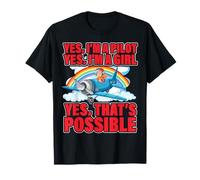 Sí, soy piloto Sí Soy una chica Sí, eso es posible Camiseta