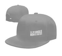 Sí, Soy Soltero. Ahora Es Tu Oportunidad. Mujeres Hombres Gorra De Béisbol Cómoda Gorras Deportiva Vintage Aire Libre Gorra para Camionero Caza Ciclismo
