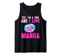 Sí Soy Una Chica Y Amo El Manga Humor Camiseta sin Mangas