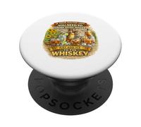 Si su médico Dice Beber más Agua, Simplemente agregue Hielo al Whisky PopSockets PopGrip Adhesivo